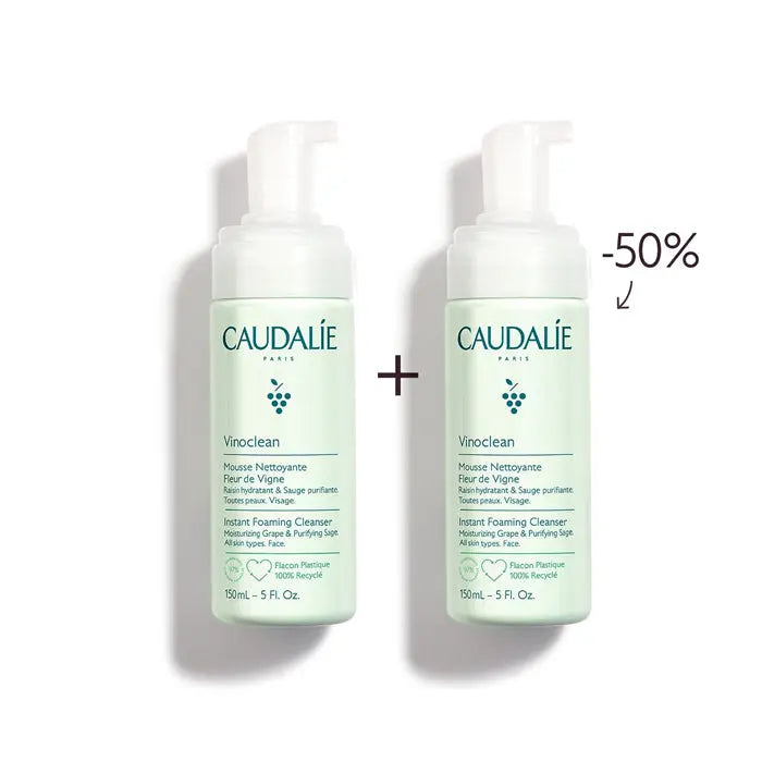 Caudalie Vinoclean Duo Instant Foaming Cleanser 2x150ml Jag Couture London - New York