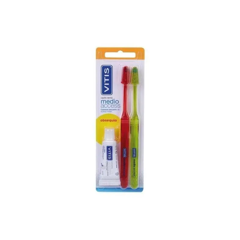 Jag Couture London - New York Cepillo Dental Vitis Access Medio 2 Uds