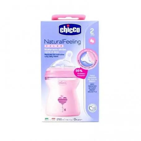 Jag Couture London - New York Chicco Bib Nat-Feel 2m Girl 250ml