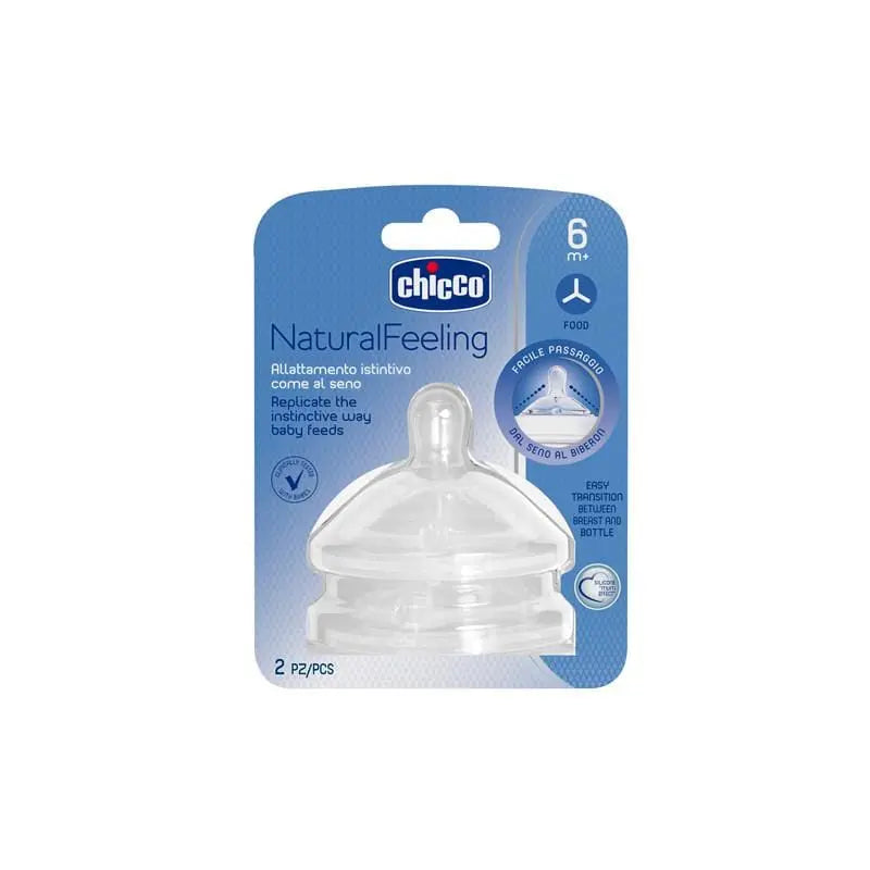 Jag Couture London - New York Chicco Natural Feeling Flow Teat 6m Porridge 2uds
