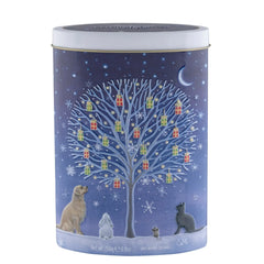 Jag Couture London - New York Christmas gift tree tin of clotted cream fudge