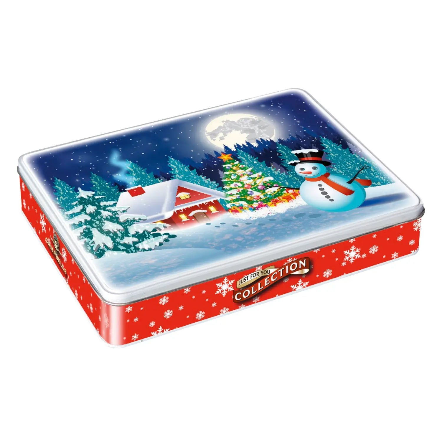 Jag Couture London - New York Christmas scene tin of assorted shortbread shapes - VAT FREE