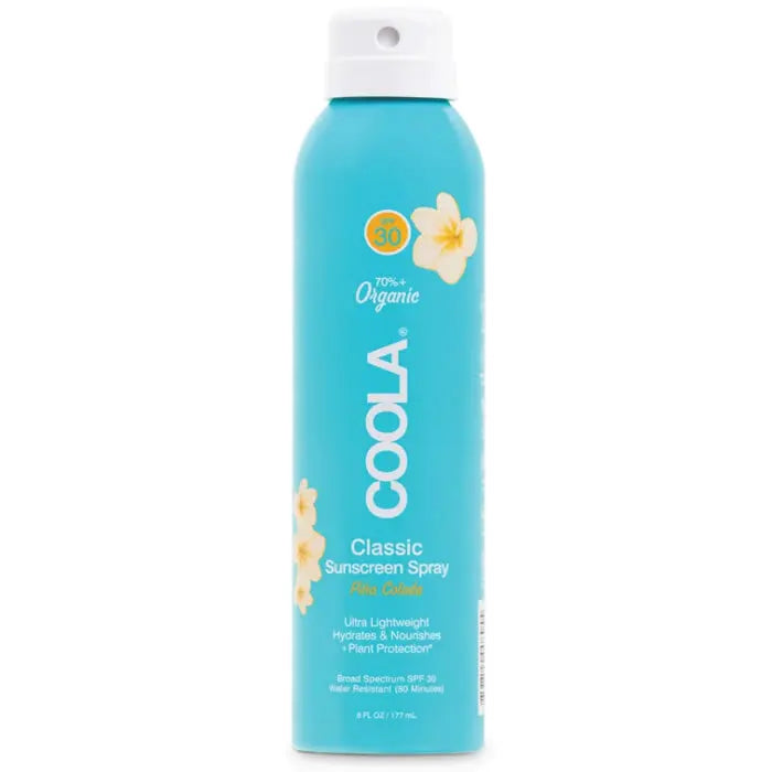 Coola Classic Body Organic Sunscreen Spray Spf30 Piña Colada 177ml Jag Couture London - New York