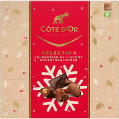 Cote d'Or advent calendar - contains Mignonettes, mini Bouchees and mini Rocs Jag Couture London - New York