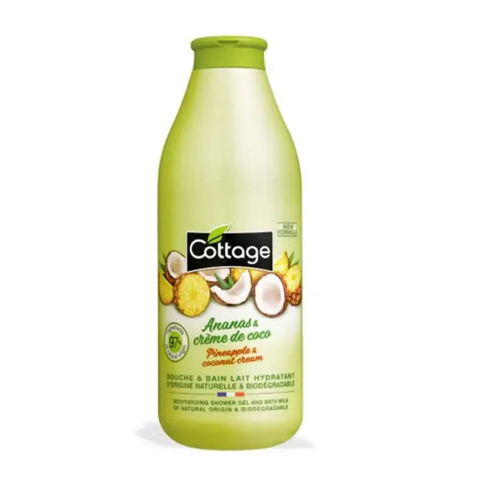 Cottage Pineapple & Coconut Cream Milk Shower Gel 750ml Jag Couture London - New York