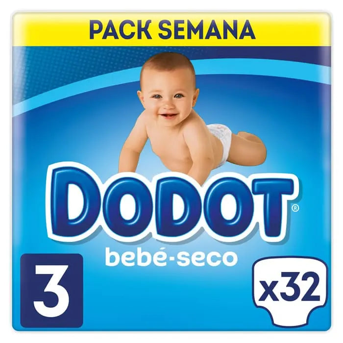 Jag Couture London - New York Dodot Baby-Dry Diapers Size 3, 32 Diapers