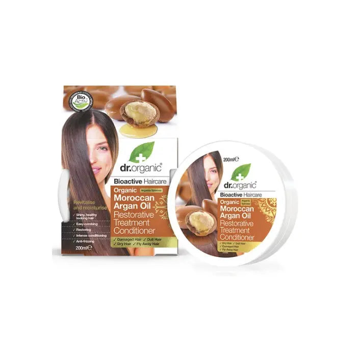Dr. Organic Moroccan Argan Oil Hair Treatment Conditioner 200ml Jag Couture London - New York