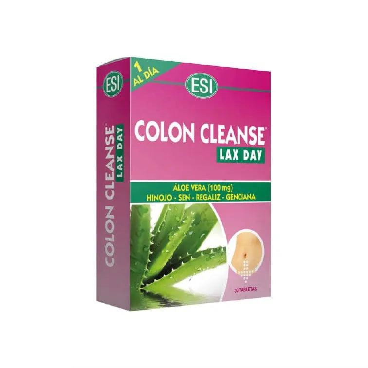 Jag Couture London - New York Esi Aloe Vera Colon Cleanse Lax Day 30 Tabletas