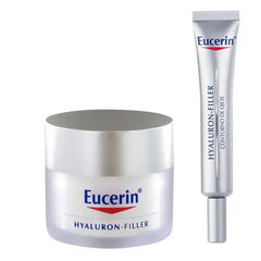 Eucerin Hyaluron Filler Day Cream Dry Skin 50ml + Eye Cream 15ml Jag Couture London - New York