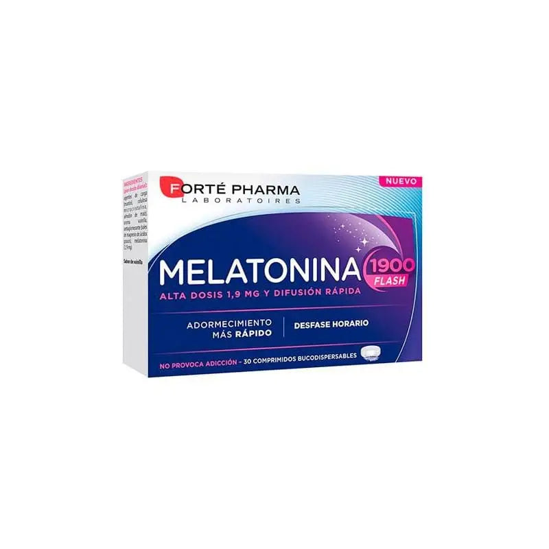 Jag Couture London - New York Forté Pharma Forté Melatonin Flash 1900 Flash 30 Tablets