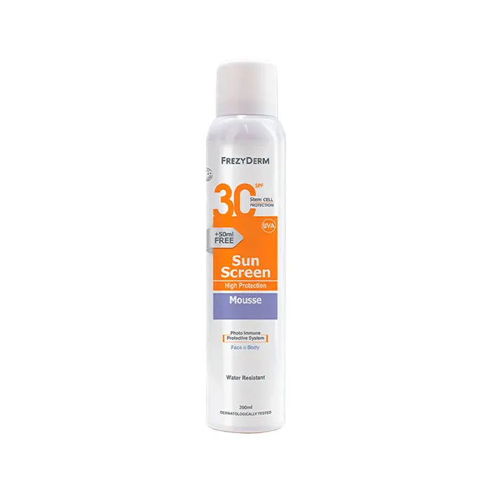 Frezyderm Sun Screen Mousse Spf30+ 200ml Jag Couture London - New York