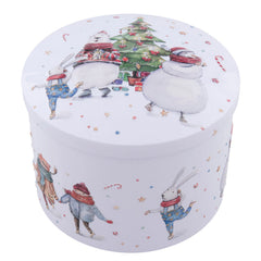 White Christmas Party tin of vanilla fudge