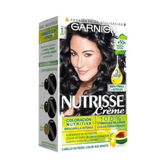 Garnier Nutrisse Crème Nourishing Color 1 Black Jag Couture London - New York