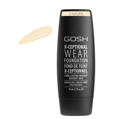 Gosh X-Ceptional Wear Foundation Long Lasting Makeup 12 Natural 35ml - Jag Couture London - New York
