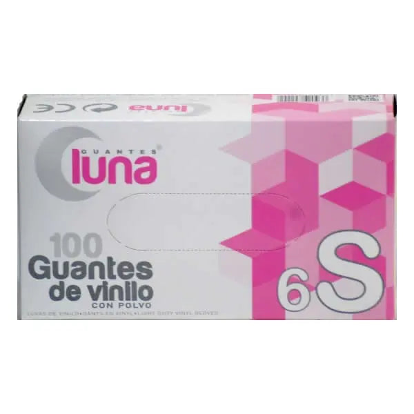 Guantes Luna Vinyl Gloves Size S 100 Units Jag Couture London - New York
