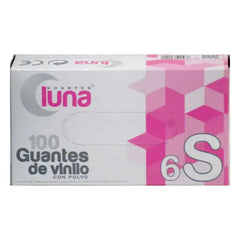 Guantes Luna Vinyl Gloves Size S 100 Units Jag Couture London - New York