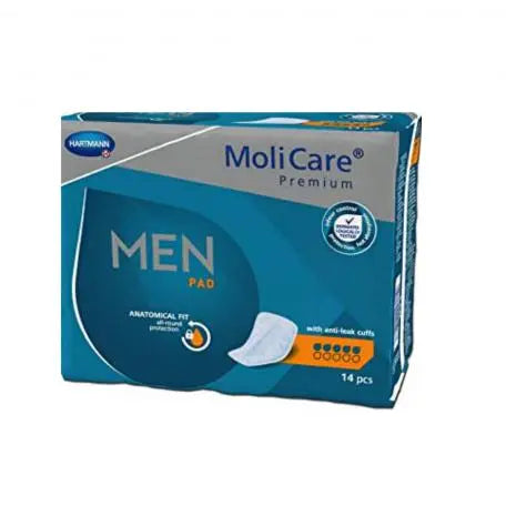 Hartmann Premium Men Pad 5 Gotas Protector Masculino 14 Unidades Molicare Jag Couture London - New York