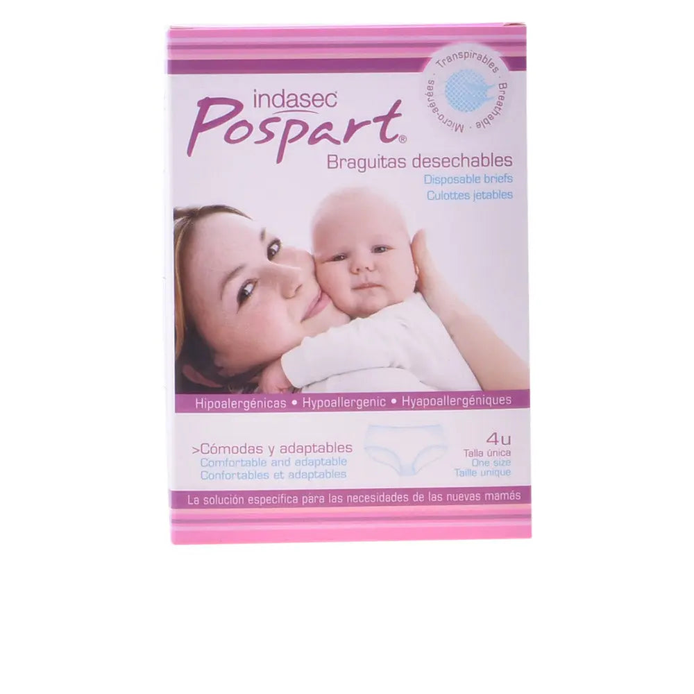 Indasec Pospart Single Size Disposable Panties 4 Units Jag Couture London - New York