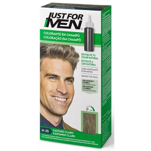 Jag Couture London - New York Just For Men shampoo-in haircolor Light Brown 66ml