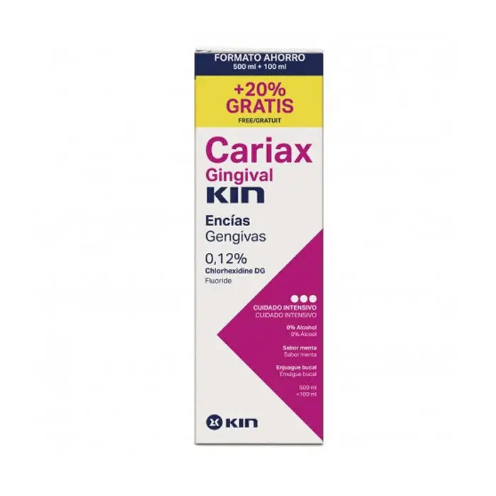 Kin Cariax Gingival Rinse 500ml + 100ml Free Jag Couture London - New York