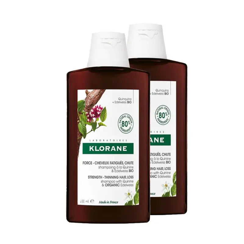 Klorane Shampoo With Quinine And Edelveiss Bio 2x400ml Jag Couture London - New York
