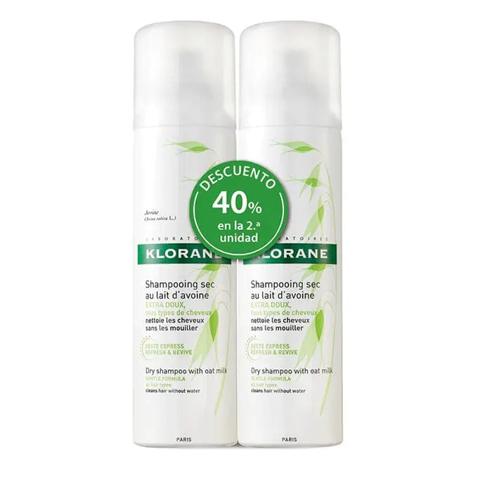 Jag Couture London - New York Klorane Ultra Gentle Dry Shampoo Oat Extract 2x150 ml