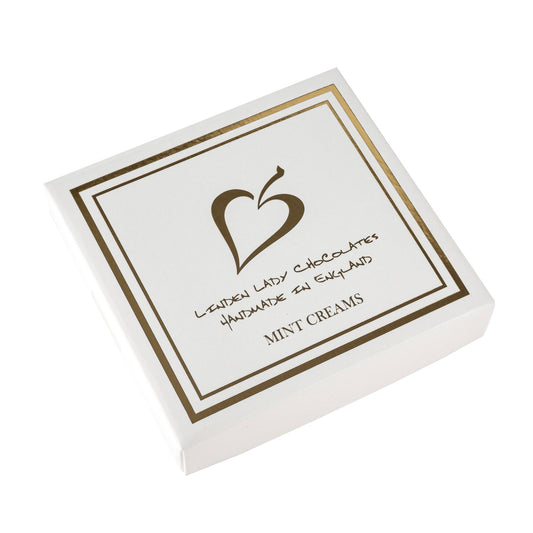 Linden Lady white gift box of mint creams