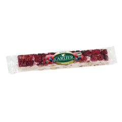 Forest fruits wrapped nougat bar in display box