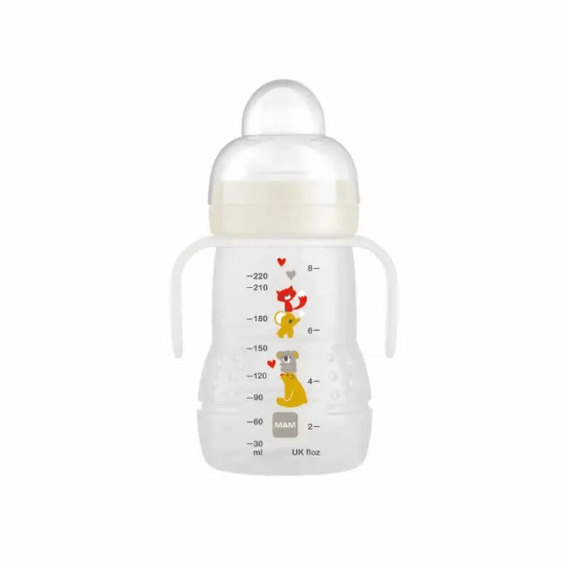 Mam Trainer Glass-baby bottle 220ml Neutral Color 4M+ Jag Couture London - New York