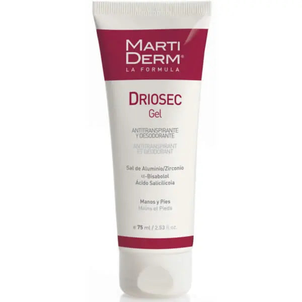 Martiderm Driosec Gel Deodorant For Hands and Feet 75ml Jag Couture London - New York