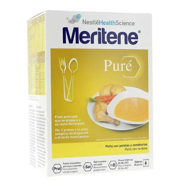 Jag Couture London - New York Meritene Puré Pollo Con Patatas Y Zanahorias 6 Sobres