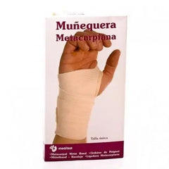 Jag Couture London - New York Muñequera Medilast Metacarpiana De Velcro Blanca