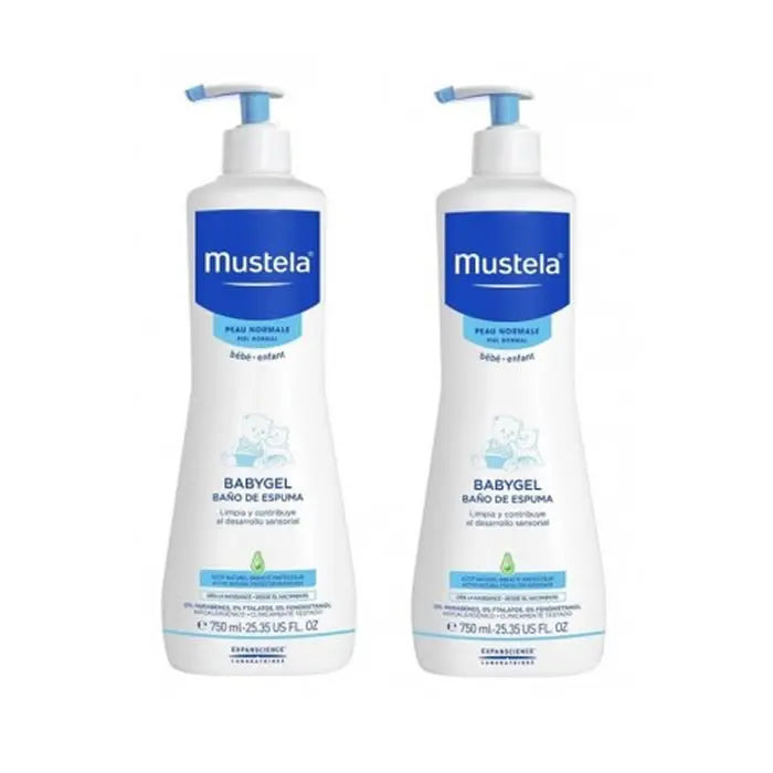 Mustela Babygel Bubble Bath 2x750ml Jag Couture London - New York