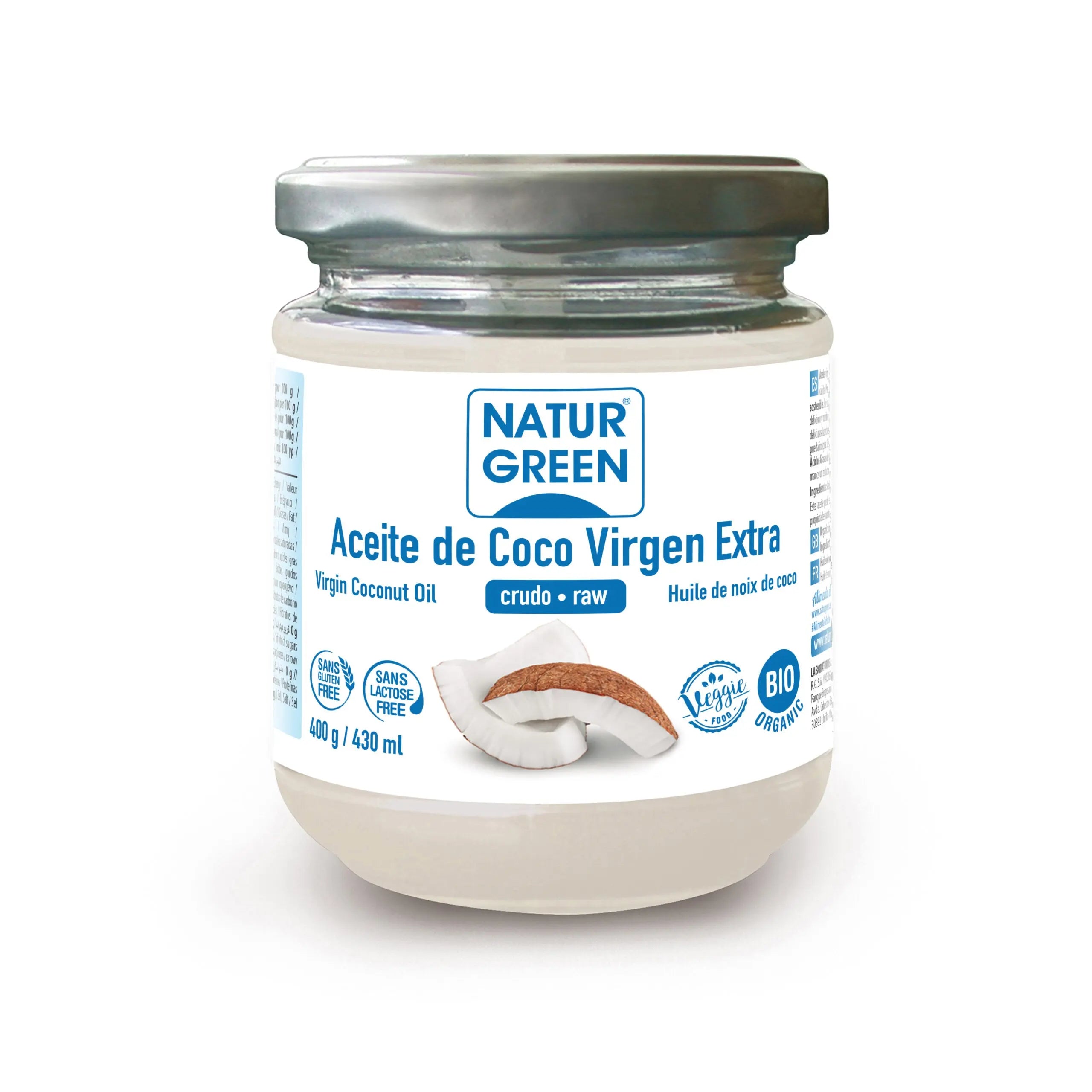 Naturgreen Aceite Virgen De Coco 400g Jag Couture London - New York