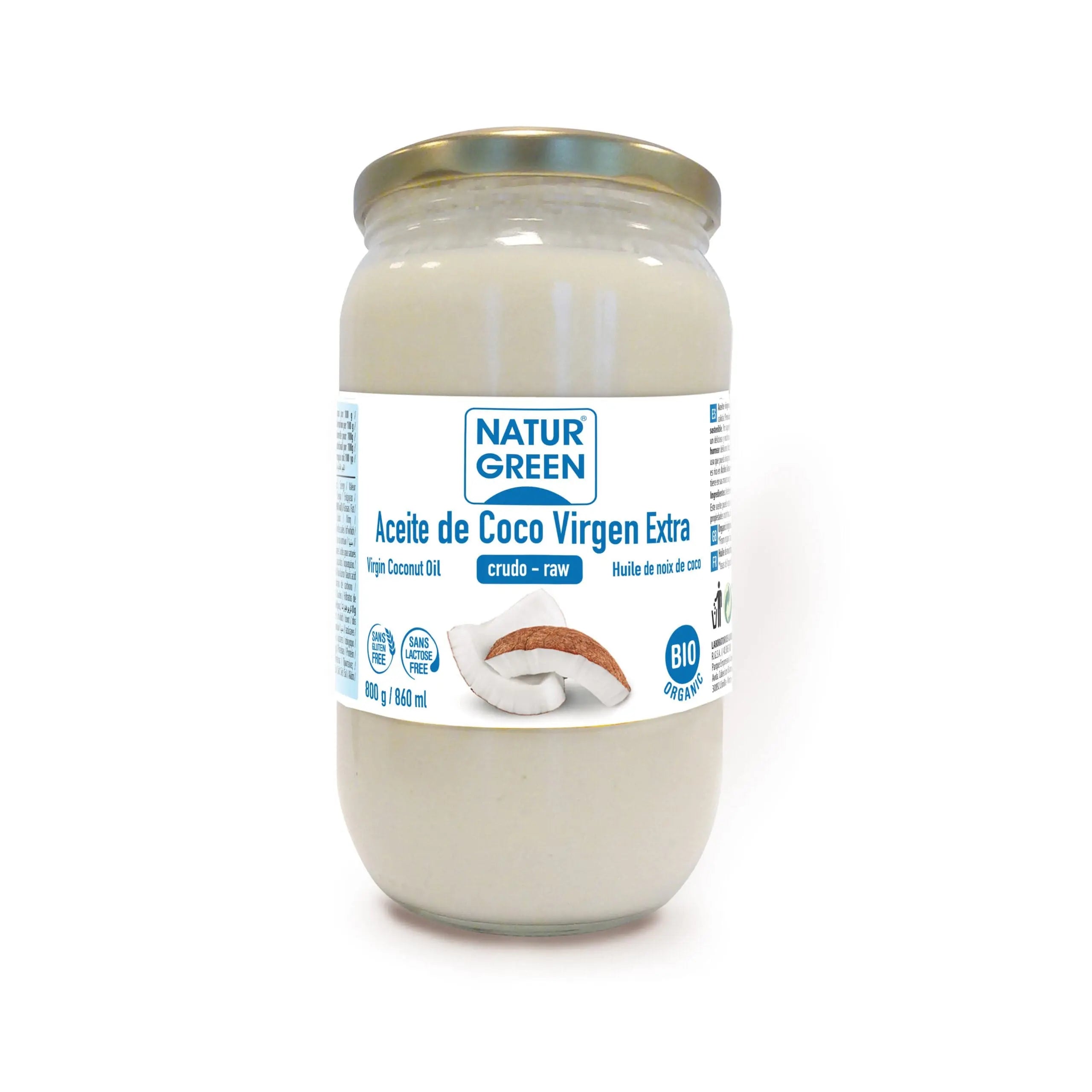 Jag Couture London - New York Naturgreen Aceite Virgen De Coco 800 Gramos