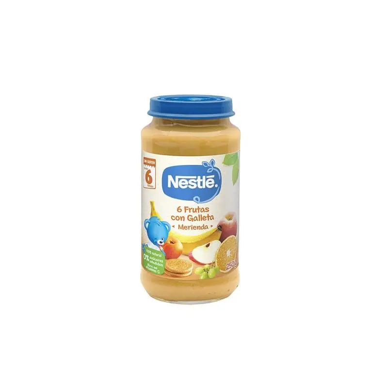 Jag Couture London - New York Nestle Nestlé Tarrito 6 Frutas Con Galleta Merienda 6m 250g