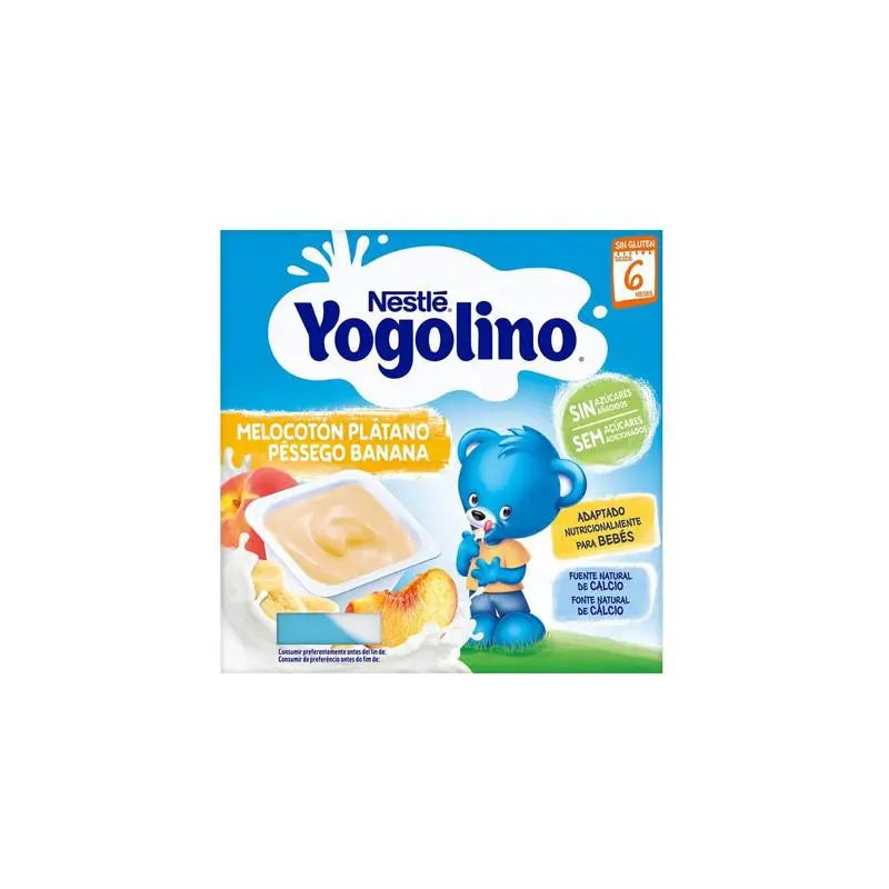 Nestle Nestlé Yogolino Melocotón y Plátano 6m 4x 100g Jag Couture London - New York