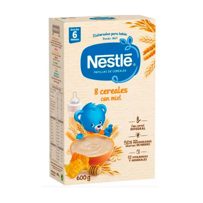 Nestlé Papilla 8 Cereals With Honey and Bífidus 600g Jag Couture London - New York