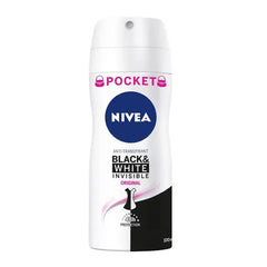 Nivea Black & White Invisible Original Deodorant Spray 100ml Jag Couture London - New York