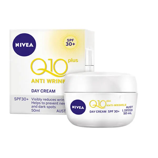 Nivea Q10 Plus Anti Wrinkle Age Spot Day Cream Spf30 50ml Jag Couture London - New York