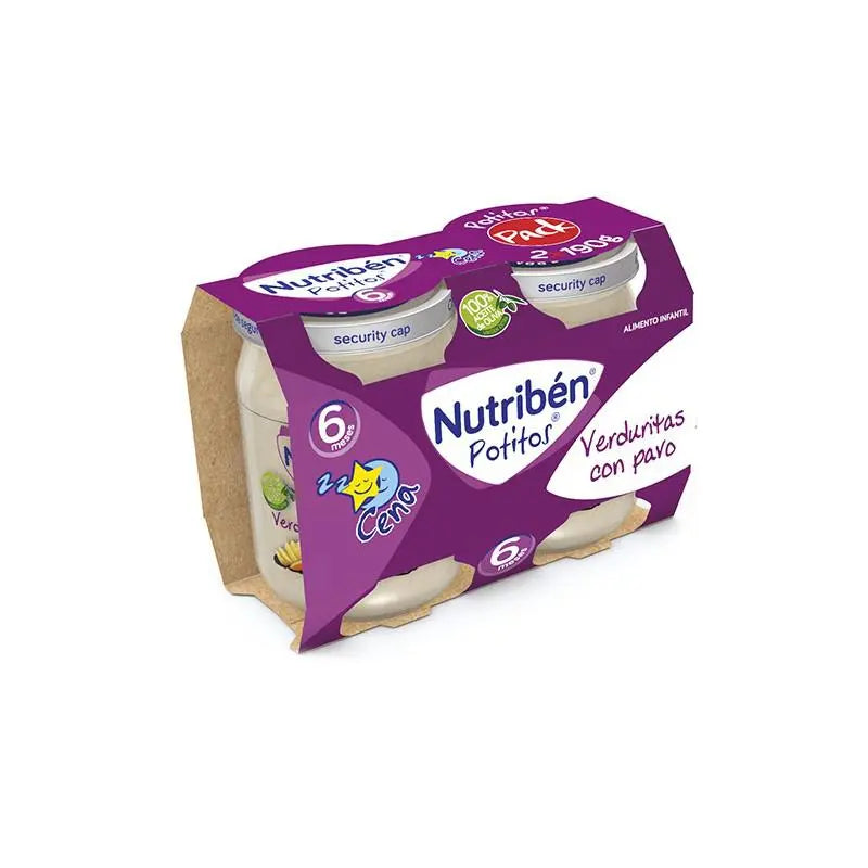 Nutriben Nutribén Potito Cena Bipack Verduritas Con Pavo 2x 190g Jag Couture London - New York