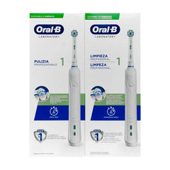 Oral-B Professional Clean 1 Electric Toothbrush Duplo Pack Jag Couture London - New York