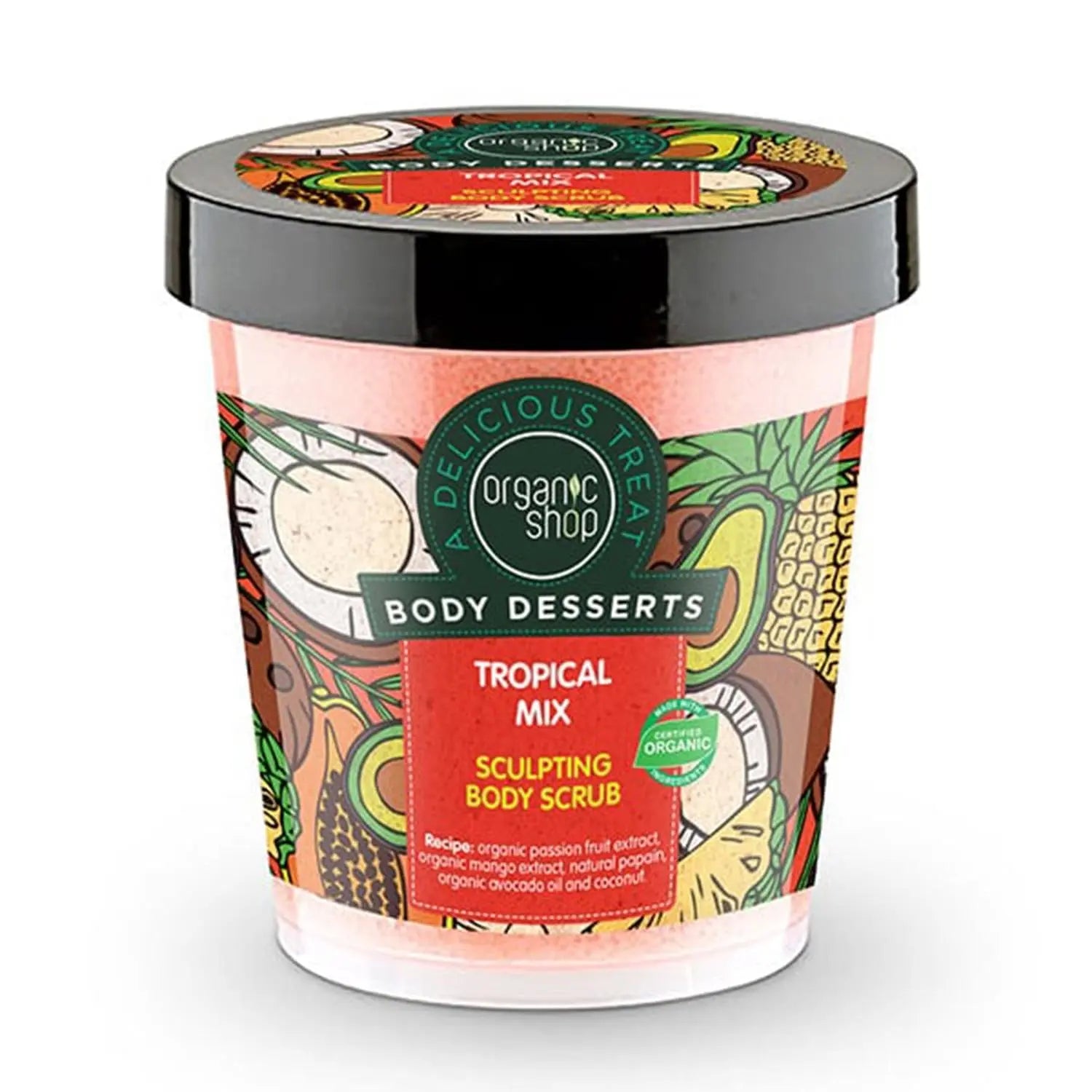 Jag Couture London - New York Organic Shop Body Dessers Exfoliante Corporal Tropical Mix 450ml
