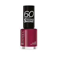 Rimmel London 60 Seconds Super Shine Nail Lacquer 340 Berries And Cream Jag Couture London - New York