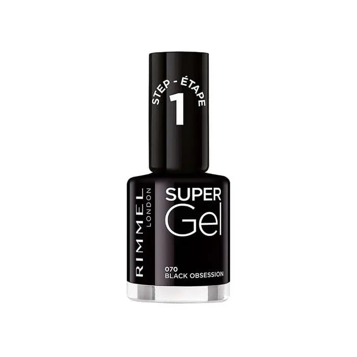 Jag Couture London - New York Rimmel London Kate Super Gel Nail Polish 070 Black Obsession 12ml