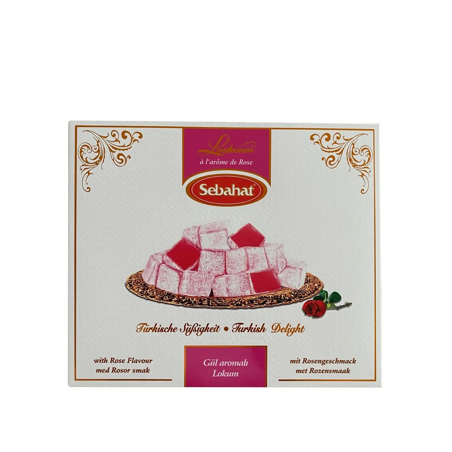 Jag Couture London - New York Rose flavoured Turkish delight in gift box