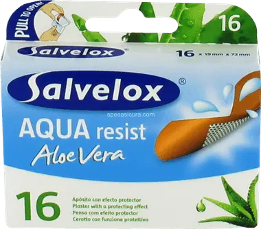 Jag Couture London - New York Salvelox Aqua Resist Aloe Vera Adhesive Dressing 16 Uts