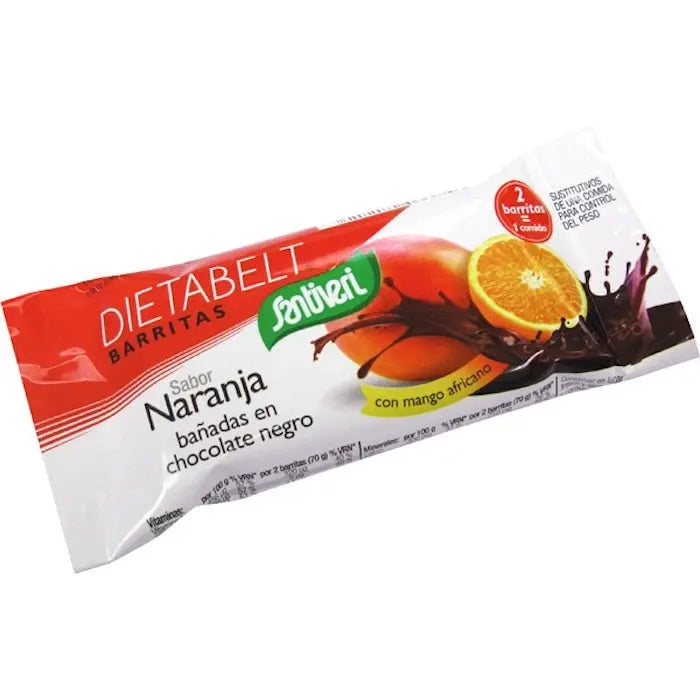 Santiveri Dietabelt Orange Dark Chocolate Bar 16 Units Jag Couture London - New York