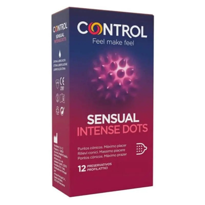 Jag Couture London - New York Sensual Control Intense Dots 12 Préservatifs