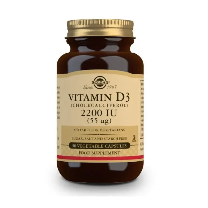 Solgar Vitamin D3 2200 IU (55 mcg) 50 Capsules Jag Couture London - New York